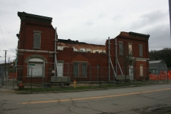 Old Canaseraga Bank after wall support installation